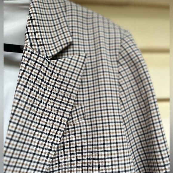 Vince Camuto checked single button closure blazer, NWT, mock pockets, XXL - Picture 9 of 13